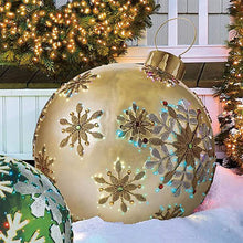 Laden Sie das Bild in den Galerie-Viewer, Aufblasbarer Weihnachtsball im Freien dekoriert