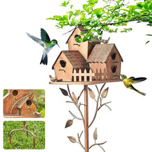 Laden Sie das Bild in den Galerie-Viewer, 🐦Kreative Garten-Vogelhaus-Dekoration Aus Metall