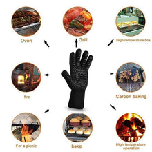Laden Sie das Bild in den Galerie-Viewer, Bequee professionelle Grillhandschuhe hitzebeständige Handschuhe - 1 Paar
