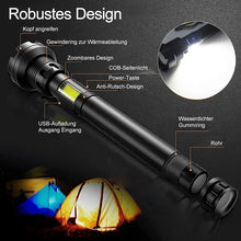 Laden Sie das Bild in den Galerie-Viewer, 🔥Schlussverkauf🔥Wiederaufladbare taktische LED-Laser-Taschenlampe