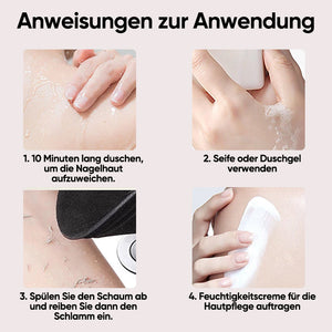 Schwarzes Silikon-Badewerkzeug