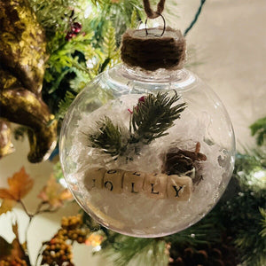 Transparente Weihnachtsdekoration Kugeln