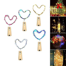 Laden Sie das Bild in den Galerie-Viewer, LED-Weinflaschenlichter Kork Nachtlicht DIY Decor Lift - Stück