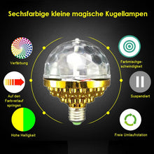 Laden Sie das Bild in den Galerie-Viewer, LED Disco Bunte rotierende Glühlampen
