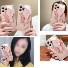 Laden Sie das Bild in den Galerie-Viewer, 🦋3D-Schmetterlingsmuster Glas Handyhülle für iPhone🦋