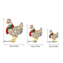Laden Sie das Bild in den Galerie-Viewer, Weihnachtsdekoration>>Leuchtendes Huhn mit Schal