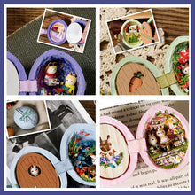 Laden Sie das Bild in den Galerie-Viewer, Kreatives DIY Mikroskopisches Häuschenmodell in Walnussform