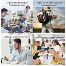 Laden Sie das Bild in den Galerie-Viewer, Tragbare Bambus Besteck Satz (5 Stk)