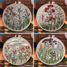 Laden Sie das Bild in den Galerie-Viewer, Stickrahmen-Blumen-Kit für Anfänger