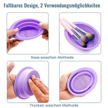 Laden Sie das Bild in den Galerie-Viewer, Silikon Make-up Pinsel Reinigungsschale