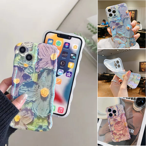 Hülle für iPhone Bunte Ölmalerei Exquisite Handyhülle