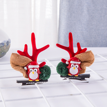 Laden Sie das Bild in den Galerie-Viewer, 🎅Weihnachten Geweih Plüsch Haarnadeln