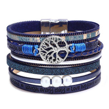 Laden Sie das Bild in den Galerie-Viewer, Baum des Lebens Multi-Ring-Armband mit Perlen