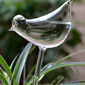 Automatisches Bewässerungsgerät aus Glas in Vogelform