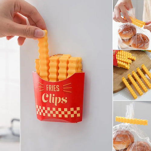 Lustige magnetische Pommes-Frites Lebensmittel Verschlussclip🍟