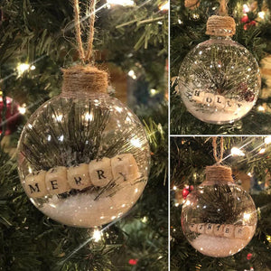 Transparente Weihnachtsdekoration Kugeln