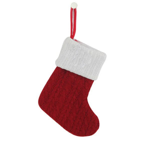 🎄Gestrickte Weihnachtssocke mit Buchstaben🎊
