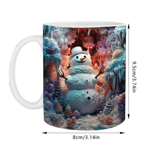 ☃️Weihnachtliche 3D-Tasse aus Keramik