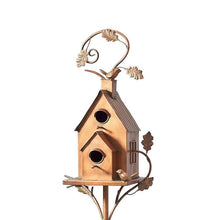 Laden Sie das Bild in den Galerie-Viewer, 🐦Kreative Garten-Vogelhaus-Dekoration Aus Metall