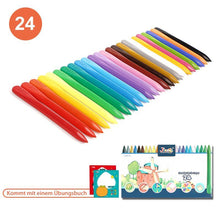 Laden Sie das Bild in den Galerie-Viewer, 🌈Plastikpinsel Set für Kinder mit Übungsbuch🌼
