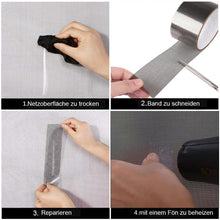 Laden Sie das Bild in den Galerie-Viewer, Bequee Reparatur für Fliegergitter, Terrassetür, Reparatur Fiberglas Stoff Masche Band oder Patch