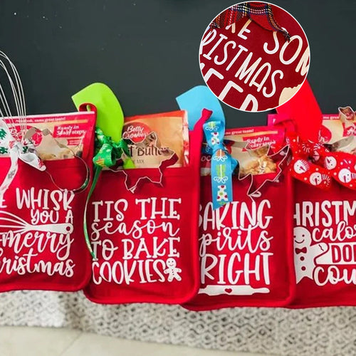 🎅Weihnachtsbackhandschuhe - Geschenktüte🎄