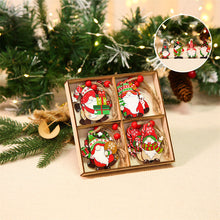 Laden Sie das Bild in den Galerie-Viewer, 🎉🎉Hölzernes Zwerg Weihnachtsschmuck Set