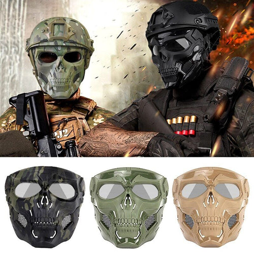 💀Totenkopf Horror Helmmaske💀