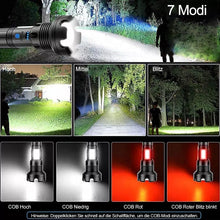 Laden Sie das Bild in den Galerie-Viewer, 🔥Schlussverkauf🔥Wiederaufladbare taktische LED-Laser-Taschenlampe
