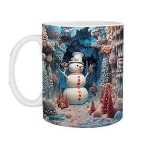 ☃️Weihnachtliche 3D-Tasse aus Keramik
